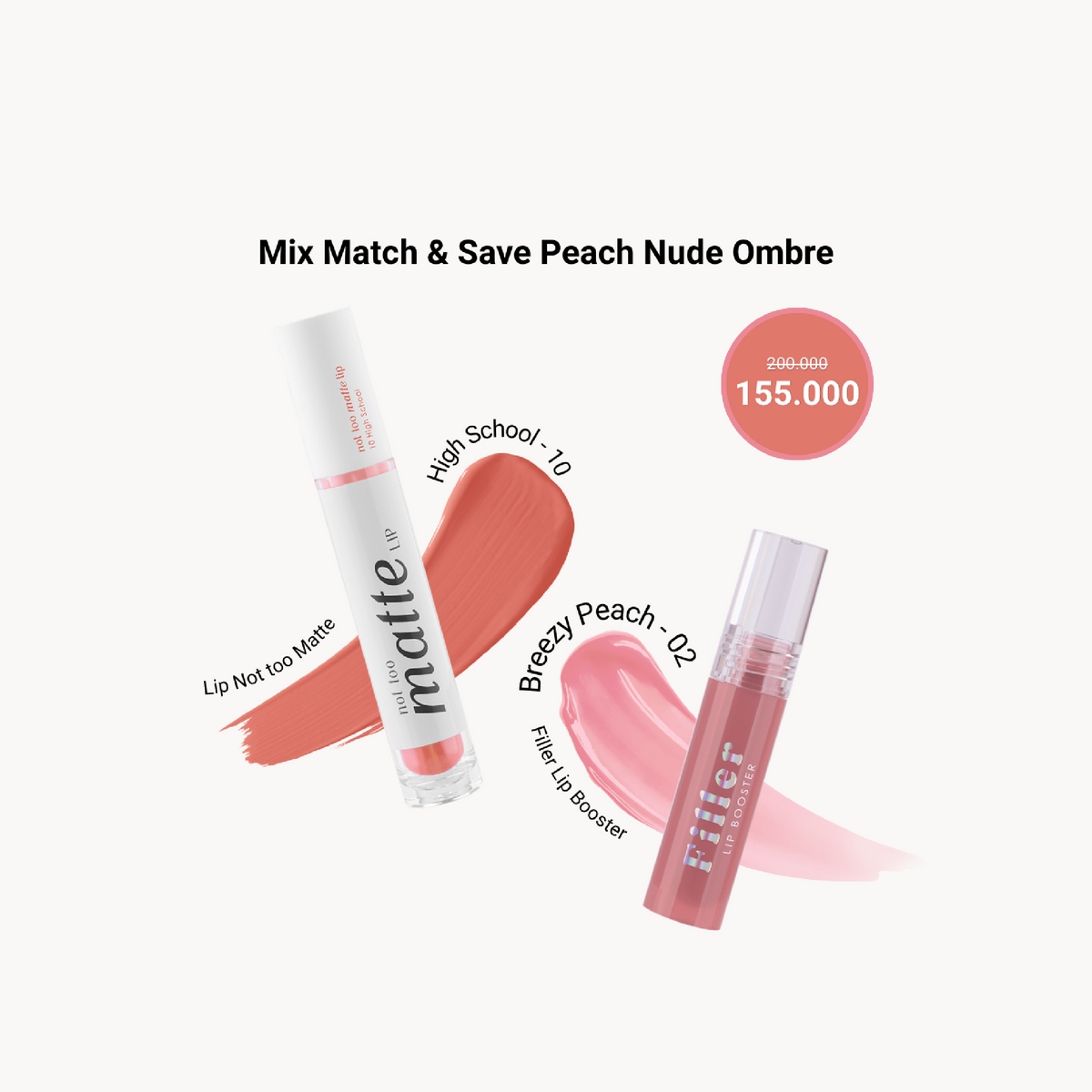 Cathy Doll Mix Match & Save Peach Nude Ombre